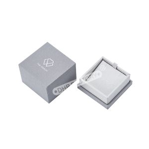 Cheap Fabric Covered Custom Necklace Packaging Box With Suede Insert for sale