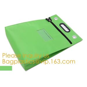 Locking Bank Bag Canvas with Hard Handles Black,Promotional Customized Nylon