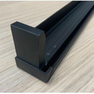 Black Anodizing Aluminum Solar Frame Extrusions With CNC Machining