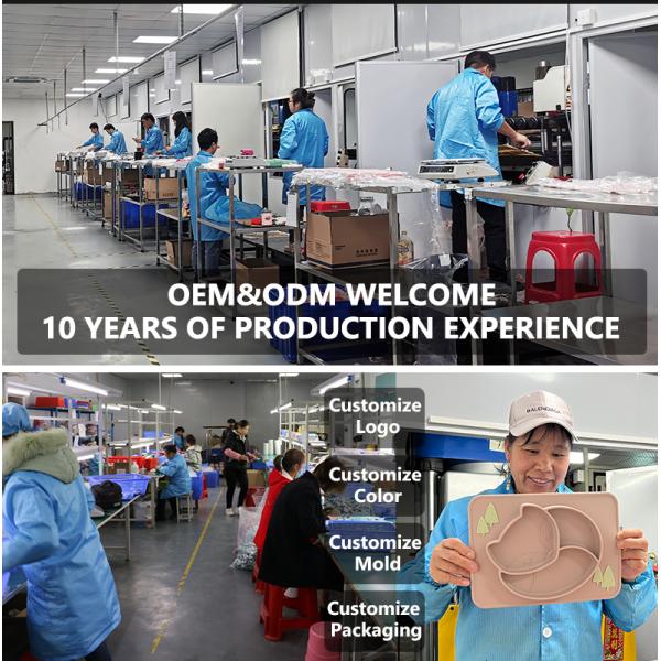 Custom Silicone Suction Baby Feeding Bow Plate BPA Free Food Grade