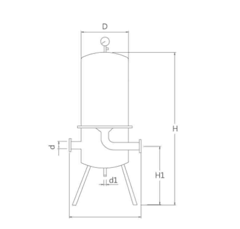 Gas Type Stainless Steel Filter Housing Hygienic Design By Avoiding Dead Space