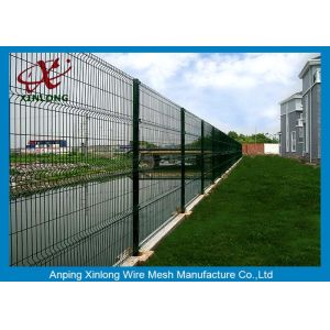 Fashionable 3D Curved Welded Wire Mesh Fence For Private Ground / Transit