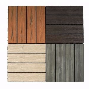 Cheap Easy-to-Install PVC Wood Plastic Composite WPC DIY Decking with CE/ISO Certificate for sale