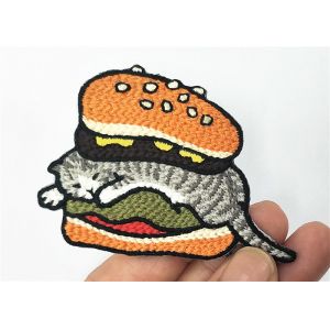 Vivid Colorful Animal Custom Applique Patches Cat Strong 3D Effect