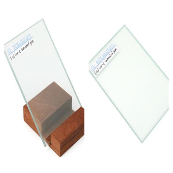 Laminated High Performance Low E Glass Energy Efficient 6.58mm 6.76mm 8.38mm 8