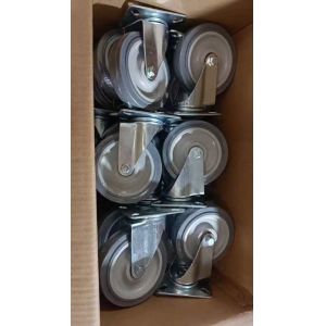 Plate Mounting Type European Casters for and 19-24mm Wheel Width in European