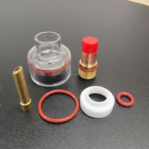China WP 17 18/26 TIG Welding Cup Kit with Glass Cup Collets Body Gas Lens and Ceramic Nozzle on sale