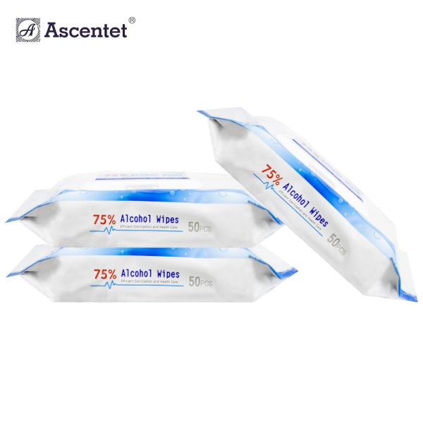 Custom 75% Alcohol Wipes Individual Sanitizing Wet Towels Germicidal Antibacteri