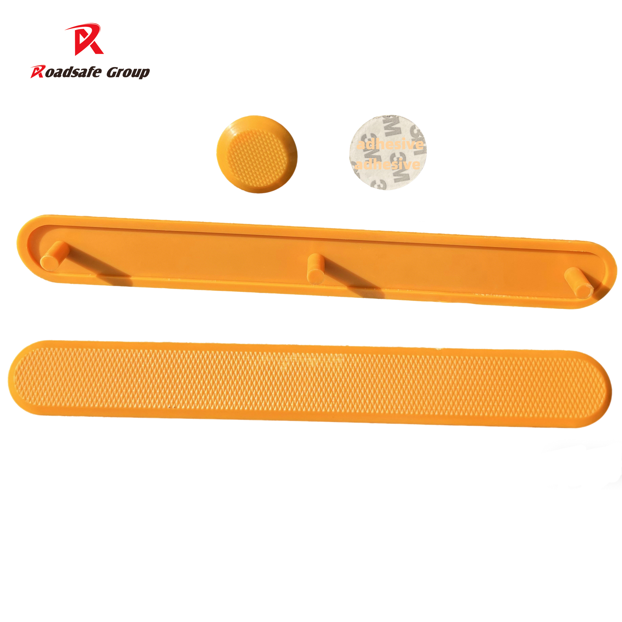 280x35mm ABS TPU Road Stud Stip Anti-slip Road Tactile Strips Tiles Plastic Tactile Indicator Tiles Adhesive/without Adhesive