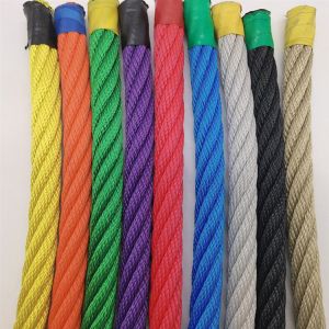 Customized Size Playground Climbing Nets Made Of 6 Strand Polyester Combination