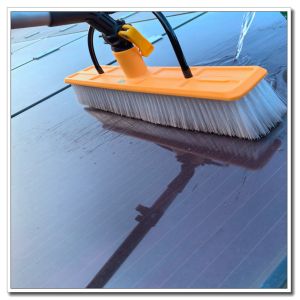30m Water Pipe Solar Panel Cleaning Brush with Water Fed Pole and Easy Return