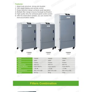 Mobile Welding Fume Extractor / Fume Eliminator for Laser Engraving and Marking