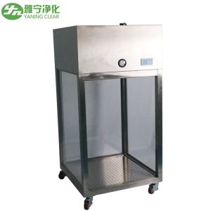 Stainless Steel Raw Material Sampling Booth With Pressure Gauge And UV Light