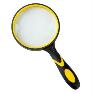 Customized Large Glass Magnifier , Durable Illuminated Hand Magnifier Easy