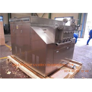 Milk / Juice Processing Types Ice Cream Homogenizer Two Stages Manual Type