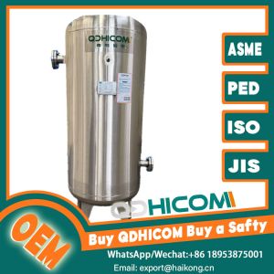 Vertical Compressed Air Reserve Tank SS316L For Cleanroom Environments