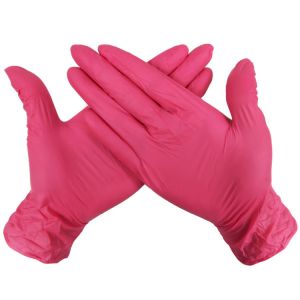 Elasticity Disposable Medical Gloves Powder Free Smooth Surface resisting acid