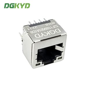 52F Single Port Network Socket 8P8C In-Line Connector With Light Without