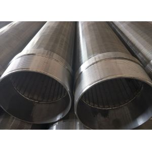 China Full Welding 40 Slot Johnson Vee Wire Screen With High Pressure Resistance on sale