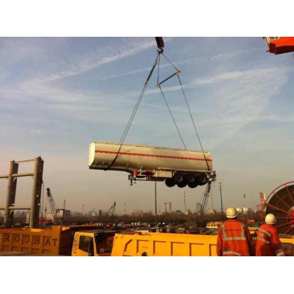 China 45000 litre oil tank trailer with 3 axles fuel transport tanker trailer