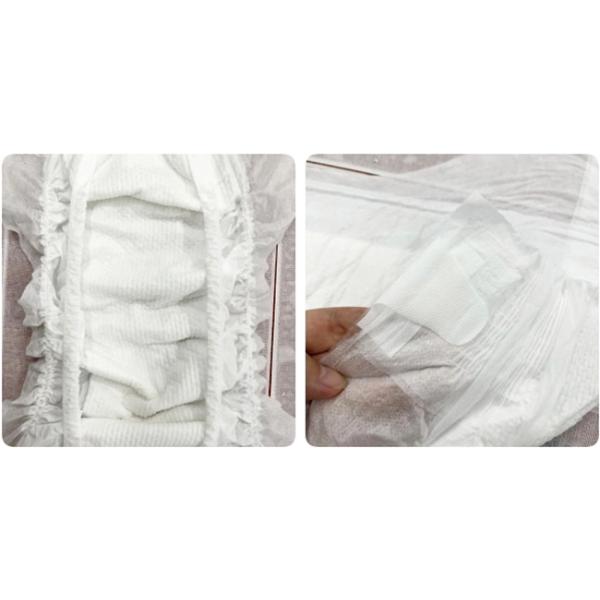 Big Elastic Waistband Disposable Baby Diaper S M L XL XXL Size Non Woven Surface Breathable Sheet Diapers
