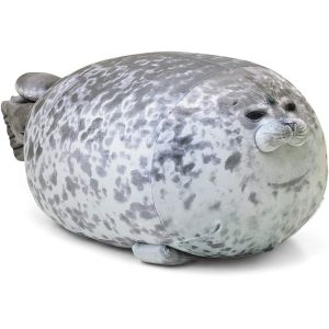 MerryXD Chubby Blob Seal Pillow,Stuffed Cotton Plush Animal Toy Cute Ocean