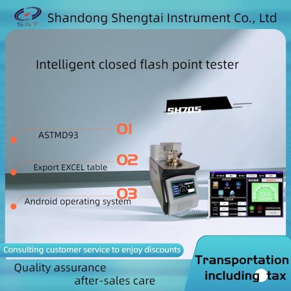 ASTM D93 Fully Intelligent Closed Flash Point Tester SH705 Electronic Ignition,