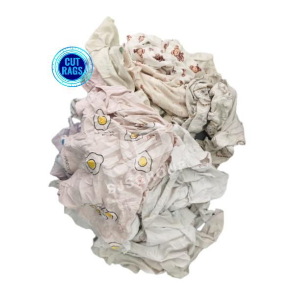 Quality Strong Water Absorbency Cotton Printed T Shirt Cotton Rags Light Color Mixed Wiping Rags wholesale