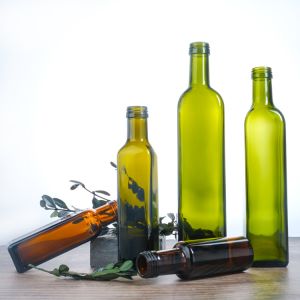 500ml 750ml Square Flat Olive Oil Glass Bottles With Cork Or Screw Lid