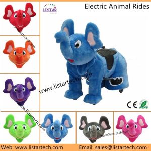 Cheap Happy Rider Toys on Wheel Shop Display Animal Plush Electrical Animal Rides -Elephant for sale