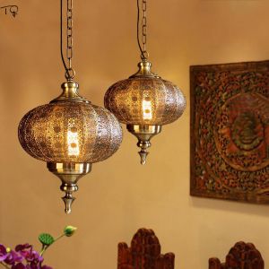 Moroccan Lamp Industrial Vintage Retro Pendant Lights LED Decorative gold