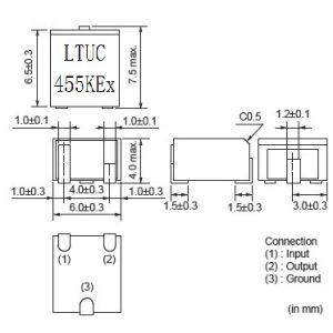CFUKF455KE1X-R0 LTUC455KEx extremely fl at GDT characteristic