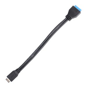 Computer Motherboard Power Cable USB 3.1 Type-E Male To IDC20P Male Adapter