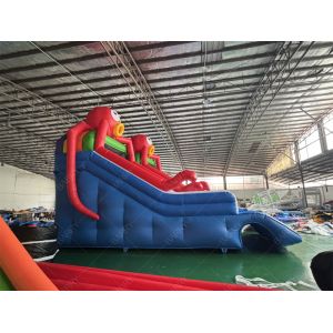 Sea World Theme Octopus Inflatable Pool Slide，Inflatable Slide For Pool Backyard