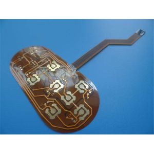 Polyimide FPC Keypad Connector Flexible2 layer FPC at 0.2mm thick