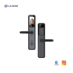 Tuya Smart Door Lock with Fingerprint WiFi Bluetooth for Wood Steel Doors