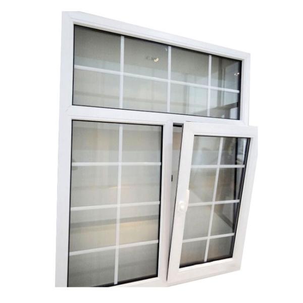 Quality PVC Windows Grill Design Double Glazed Glass Energy Saving Profile wholesale