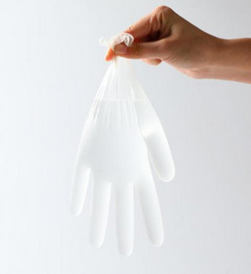 Hdpe Clear Disposable Protective Gloves , Disposable Hand Gloves Medium
