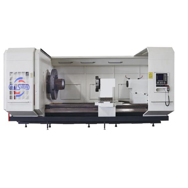Quality Large Spindle Boring Pipe Threading Lathe Machine With Double Chuck wholesale
