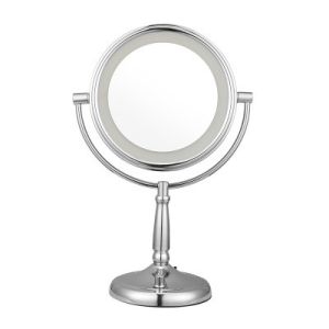 Cheap 2 Face 1X /5X Double Sided Magnifying Mirror With Lighted 7 Inch for sale