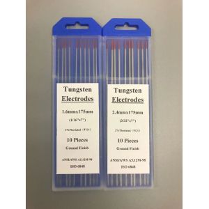 2.4mm*175mm WT20 Tungsten Electrodes for TIG Welding Torch Red Tip Customized