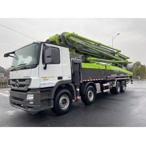 China Zoomlion 56m Concrete Pump Truck with Benz Chassis Used 2018 Hotselling Cement Truck  on sale