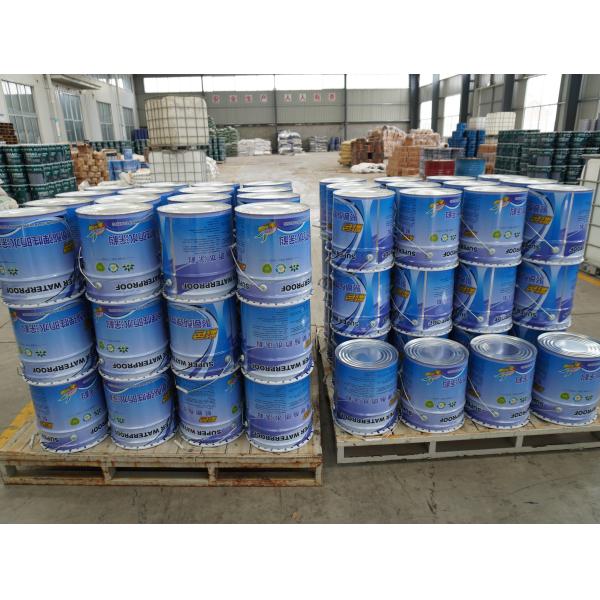 Blue Polyurethane Waterproof Coating For Bldg Basements Easy Construction