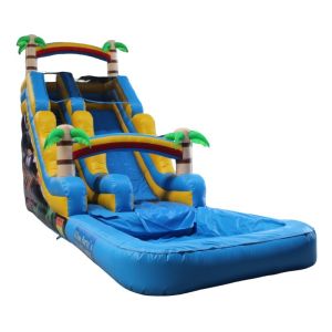 White Inflatable Slide Jumping Castle CE Certified Water Slide Bounce House for