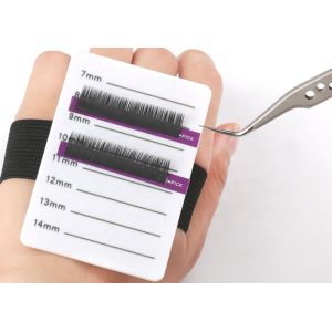 Eyelash Extension Acrylic White Lash Tray With Adjustable Elastic Strap