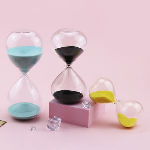 Flat Glass Hourglass 60 Minute Sand Timer ISO9001 approved