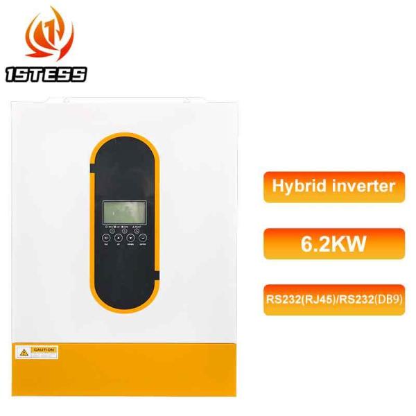 Single Phase Off Grid Hybrid Solar Inverter 48V 6.2kw Pure Sine Wave MPPT