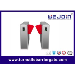 Half Height Safety Access Control Speed Gate Turnstile , Flap Barrier Gate