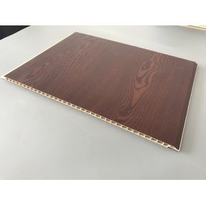 Fireproof PVC Garage Wall Panels With Wooden Lamination Width 40cm