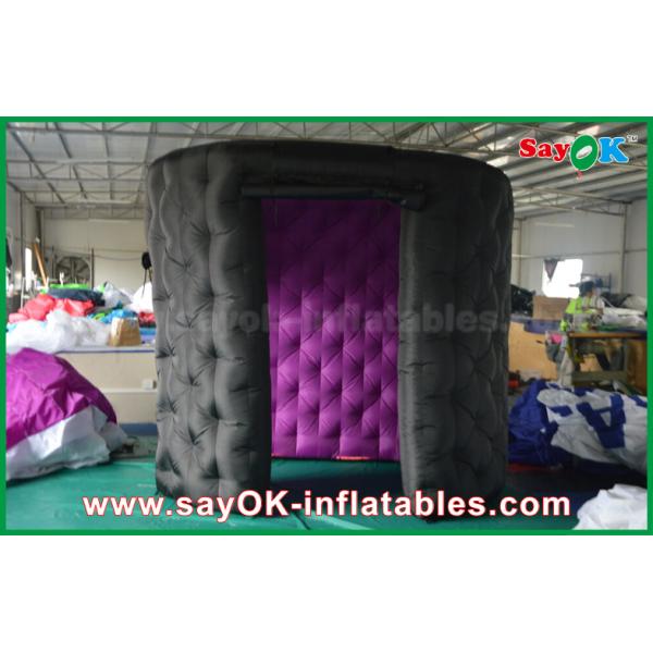 Photo Booth Decorations Fashionable Black Oval Inflatable Photo Booth Tent